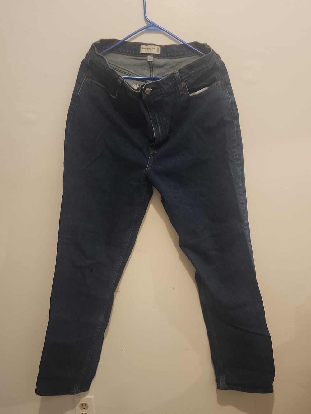 Abercrombie & Fitch Dark Blue Slim Straight Jeans